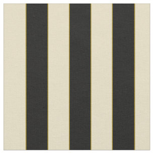 Tissu 3/4" rayure blanche cassée noire avec l'accent