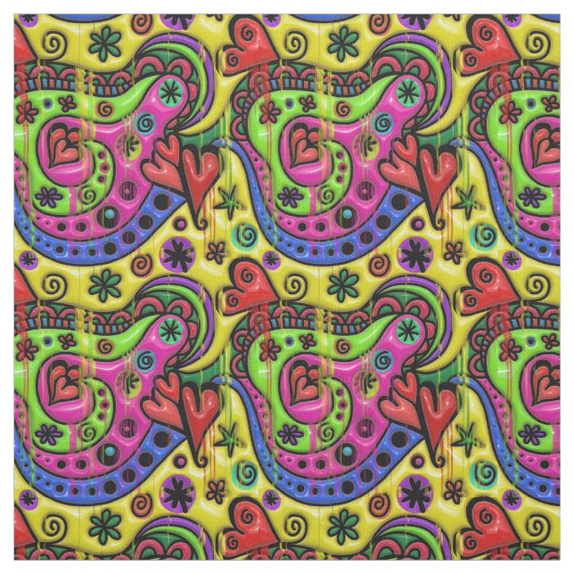 Tissu 3D colorfull patterns (Échantillon)