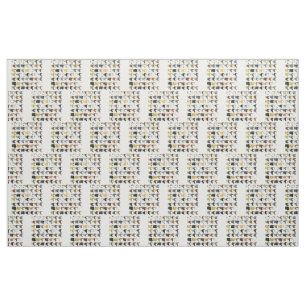 Tissu 49 poules de poulet
