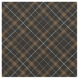 Tissu 90s Escapé Plaid Motif Brown Grunge Terrain foncé