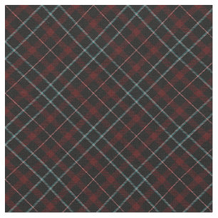 Tissu 90s Plaid Motif Abstrait Black Red Black Grunge