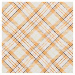 Tissu 90s Plaid Nice Light Fall Motif Orange Grunge