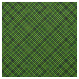 Tissu 90s Sculpté Plaid Grunge Noir Vert Motif