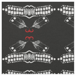 Tissu à double courbe en plumes de Loin wabanaki
