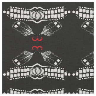 Tissu à double courbe en plumes de Loin wabanaki