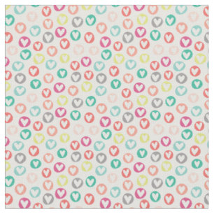 Tissu à motif de coeur circulaire