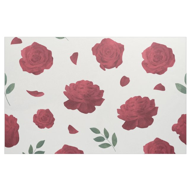 Tissu à motif de roses (Fat Quarter)