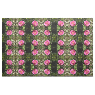 Tissu à motifs floraux rose Zinnia