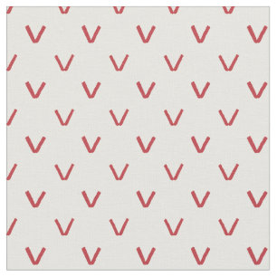 Tissu à Points de Tricot Faux Cœurs et Roses Rouge