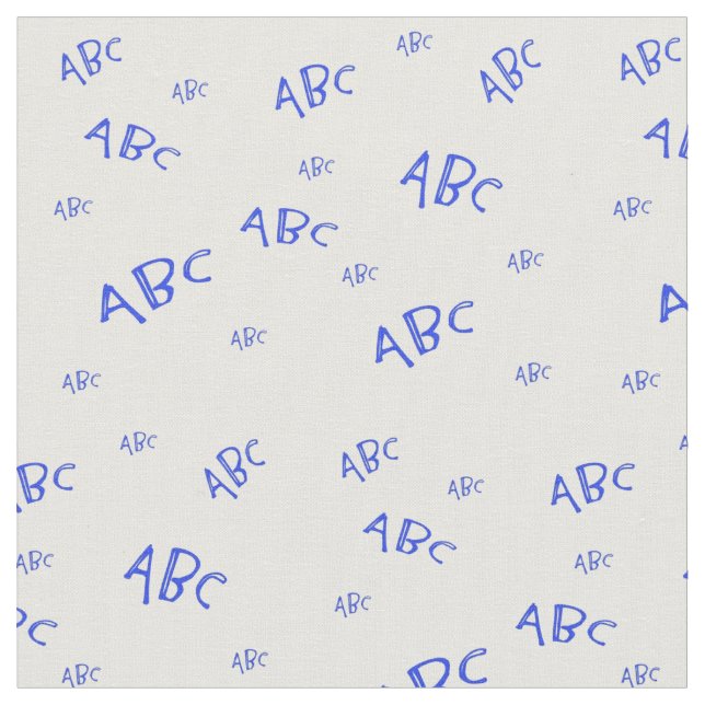 Tissu ABC bleu (Fermer)