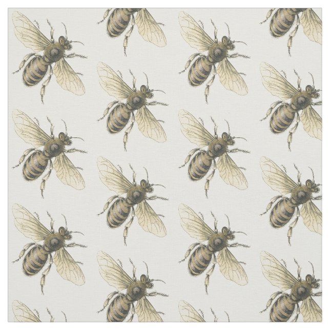 Tissu Abeille vintage de miel (Échantillon)