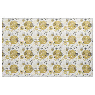 Tissu Abstract Scratch Golden Black No.02