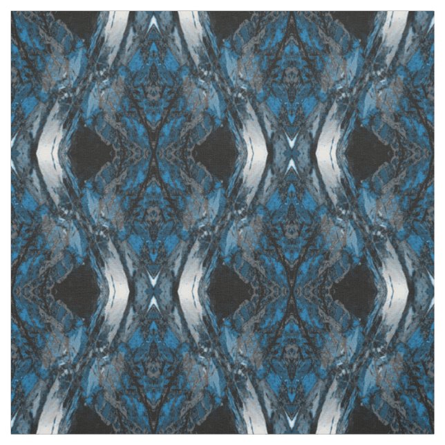 Tissu Abstrait bleu (Échantillon)