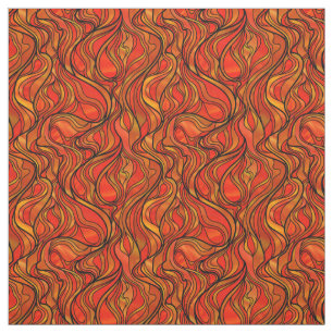 Tissu Abstrait de verre orange