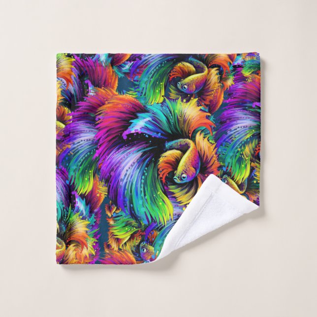 Tissu Abstrait gras (Gant de toilette)