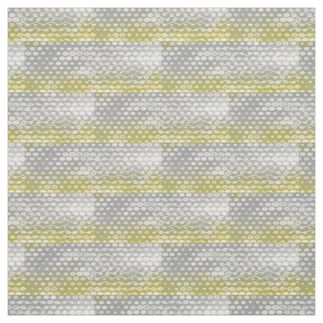Tissu Abstrait Gray Jaune Gray Chevron Moderne (Échantillon)