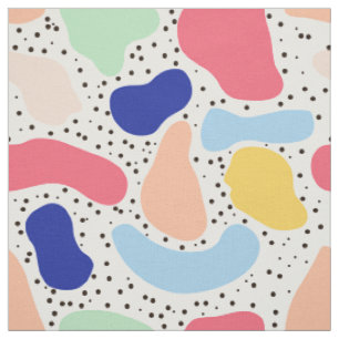 Tissu Abstrait plaisir moderne mignon enfants formes été