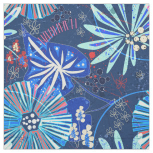 Tissu Abstrait tropical.