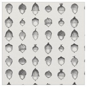 Tissu Acorns d'antiquités décoratives Maïs noir et bl