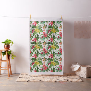 Tissu Adorable Motif de fleurs tropicales