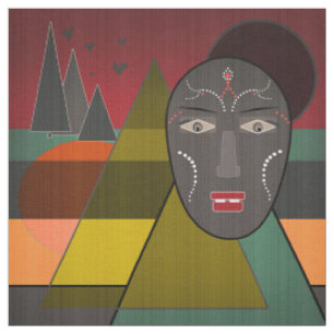 Tissu African mask