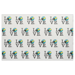 Tissu Aimez la fierté d'île des Bahamas