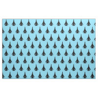 Air Force Fighter Jet Motif noir sur Sky Blue