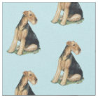 Airdale Dog Art Fabric