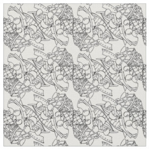 Tissu Ajoutez votre couleur me colorent la ligne BW1