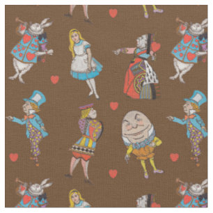 Tissu Alice au Pays des Merveilles