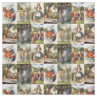 Tissu Alice au pays des merveilles Grands carrés