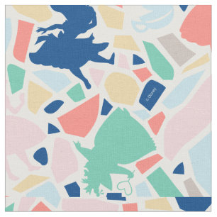 Tissu Alice au pays des merveilles  Motif de mosaïque