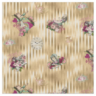 Tissu Alice en caractères du pays des merveilles sur