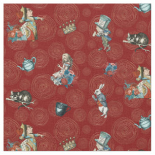 Tissu Alice en caractères du pays des merveilles sur la