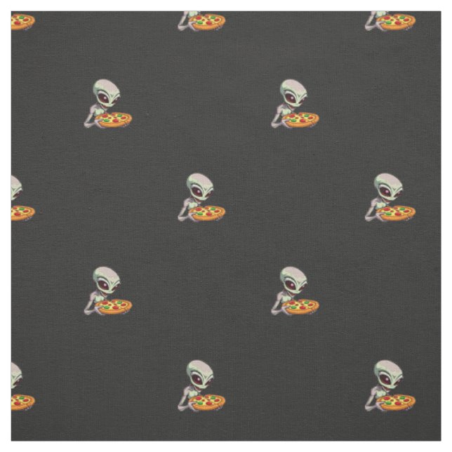 Tissu alien mangeant de la pizza (Échantillon)