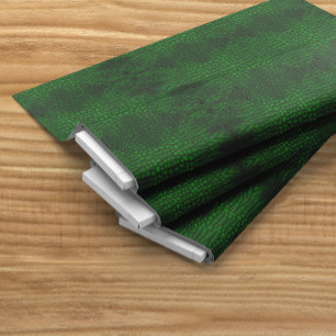 Tissu Alligator Vert Faux Cuir
