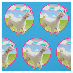 Tissu Alpaca Unicorne sous ciel ouvert