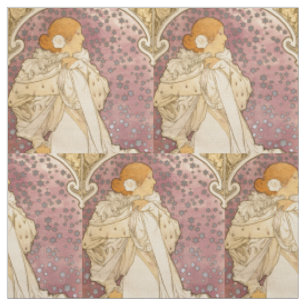 Tissu Alphonse Mucha La Dame Aux Camelias : Art Nouveau