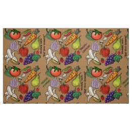 Tissu Amateurs de fruits et légumes