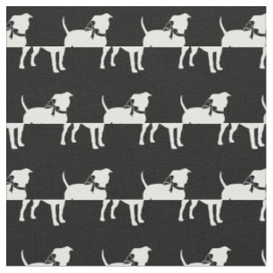 Tissu American Staffordshire Chien Silhouette Animaux de