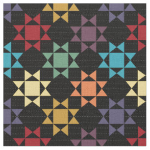 Tissu Amish Quilt Imprimer des couleurs vives sur un mot