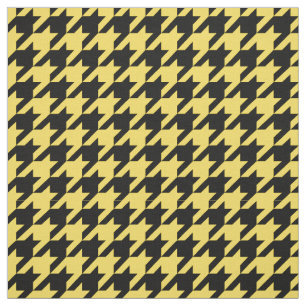 Tissu Ananas Jaune, Pied-de-bois noir Motif #2M