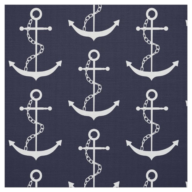 Tissu Ancre Bleu marine (Échantillon)