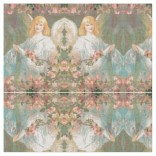 Tissu Ange avec le motif rose de roses