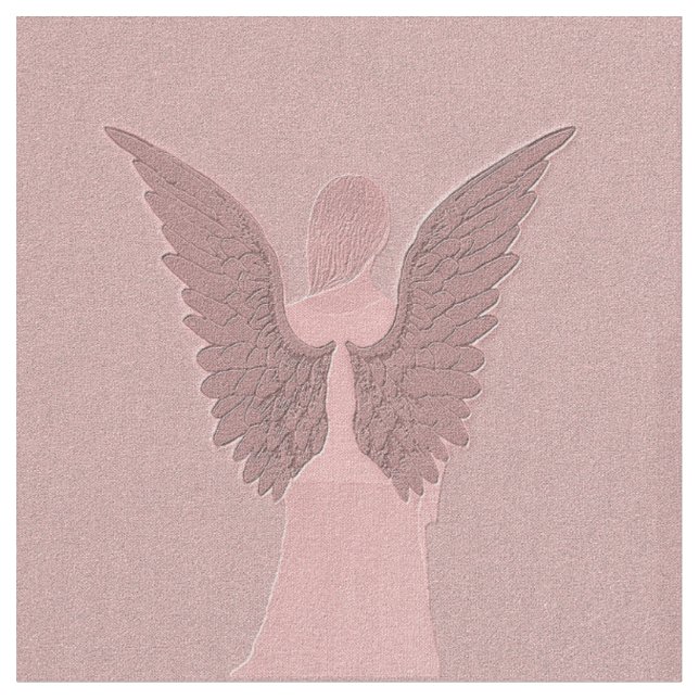Tissu Ange gardien rose (Fermer)
