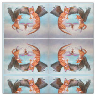 Tissu Angel Chat et Souris Fabricant miroir