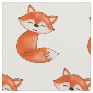 Tissu Animal mignon de région boisée de Fox de béb