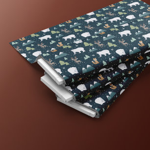 Tissu Animaux d'hiver Motif de Noël