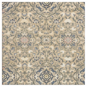 Tissu Antique 17e siècle c. Floral Brocade Motif indien