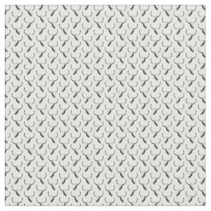 Tissu Antique Taureau Motif de l'Ouest COULEUR BG